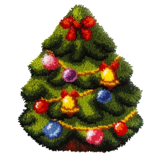 Orchidea Latch Hook Cushion Kit Christmas Tree